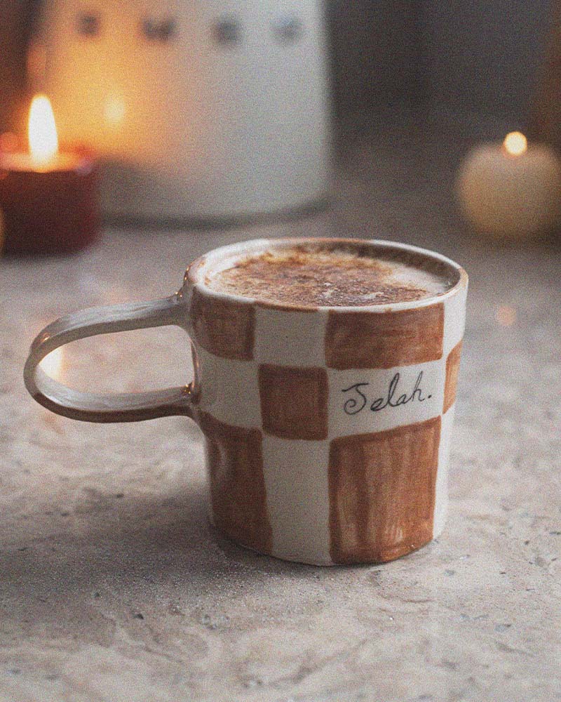 SELAH__Handmade_Christian_Mugs_BROWN_Pattern_New_Living_Designs