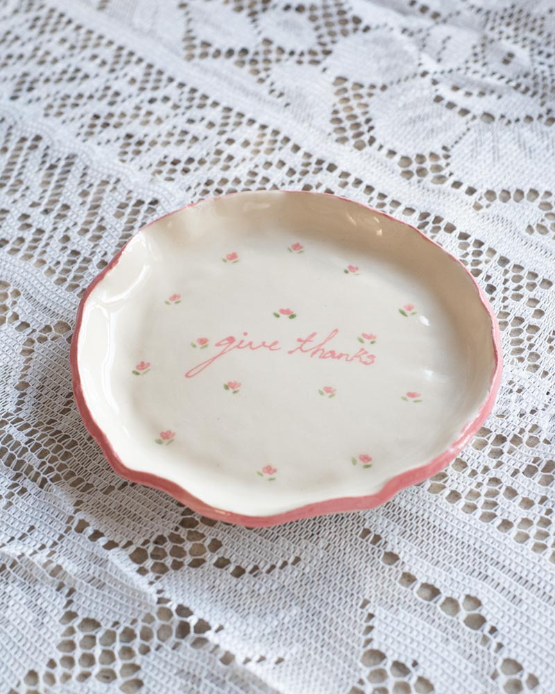 give thanks plate